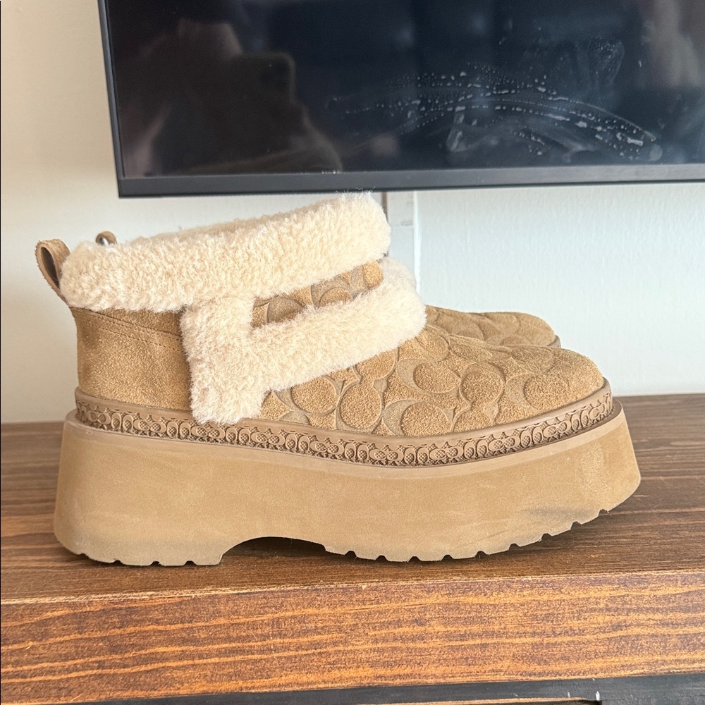 Coach platform Ankle Boots